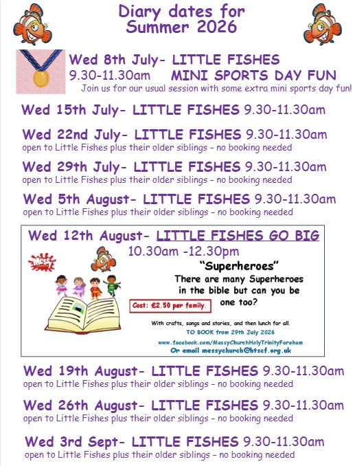 Little Fishes Summer dates